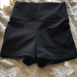 High waisted black dance shorts size L